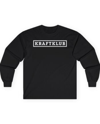 Kraftklub Lettering Unisex Ultra Cotton Long Sleeve Tee