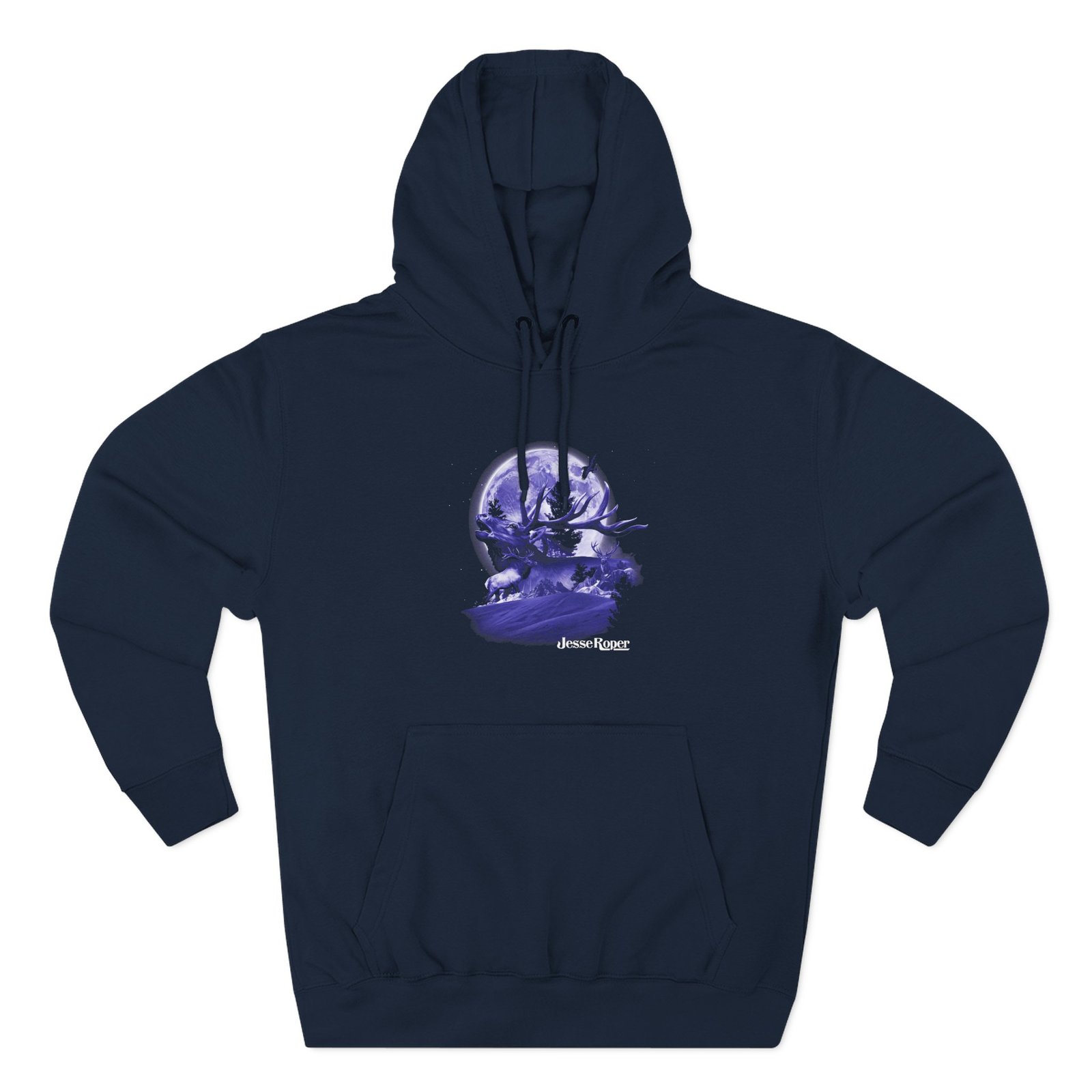 Jesse Roper Gas Station Elk Three-Panel Fleece Hoodie