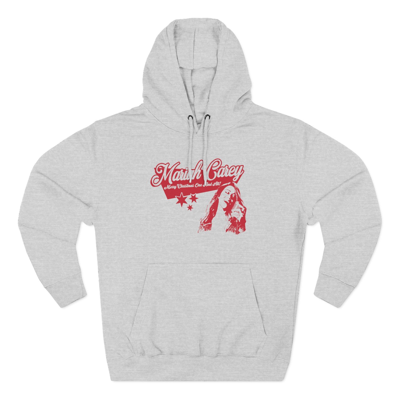 Mariah Carey Christmass Three-Panel Fleece Hoodie