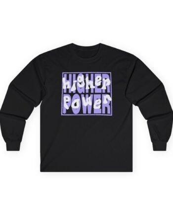 Higher Power Purple Logo Unisex Ultra Cotton Long Sleeve Tee