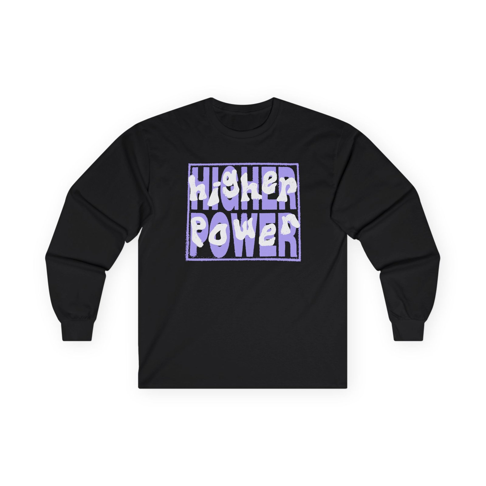 Higher Power Purple Logo Unisex Ultra Cotton Long Sleeve Tee