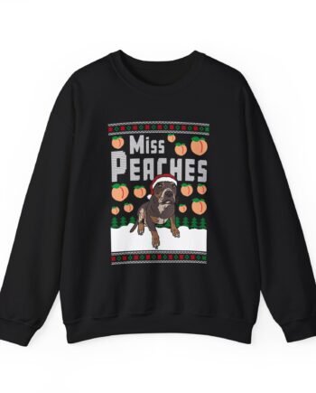 Miss Peaches Ugly Christmas Unisex Heavy Blend™ Crewneck Sweatshirt