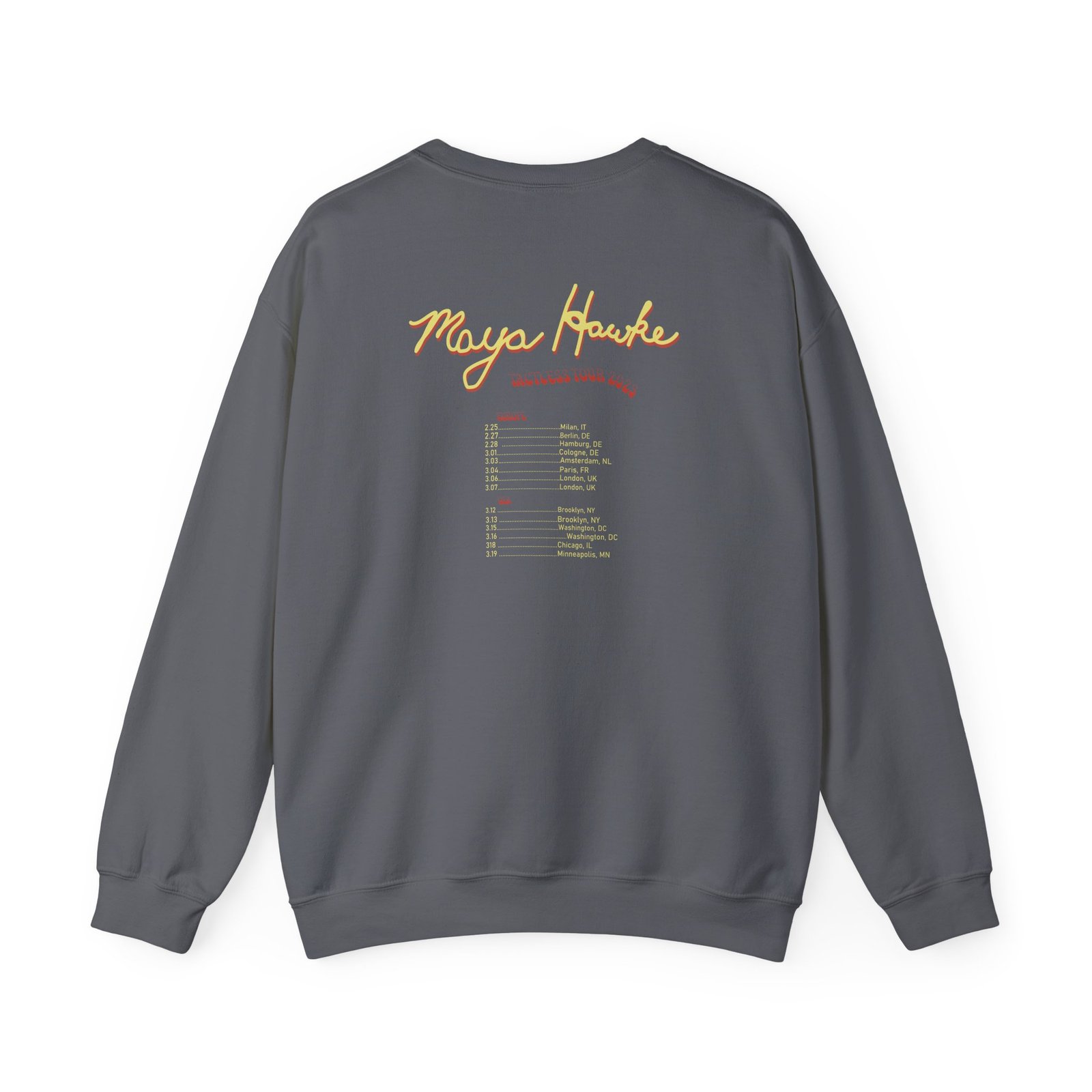 Maya Hawke Spring 2023 Tactless Tour Unisex Heavy Blend™ Crewneck Sweatshirt