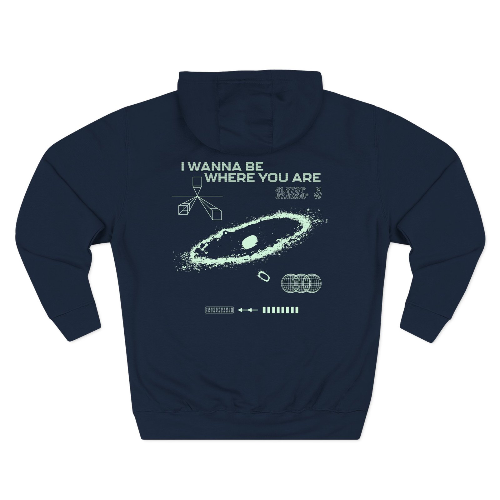 John Summit Where You Are Galaxy Three-Panel Fleece Hoodie