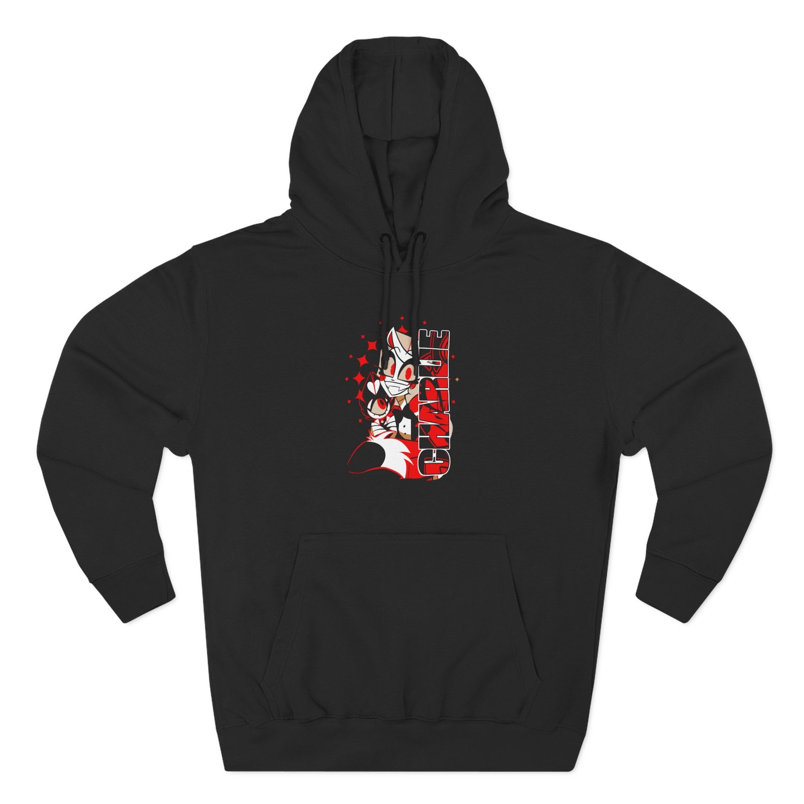 Angel Dust Alastor Three-Panel Fleece Hoodie