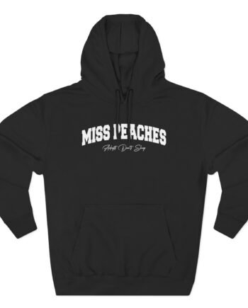 Miss Peaches Three-Panel Fleece Hoodie