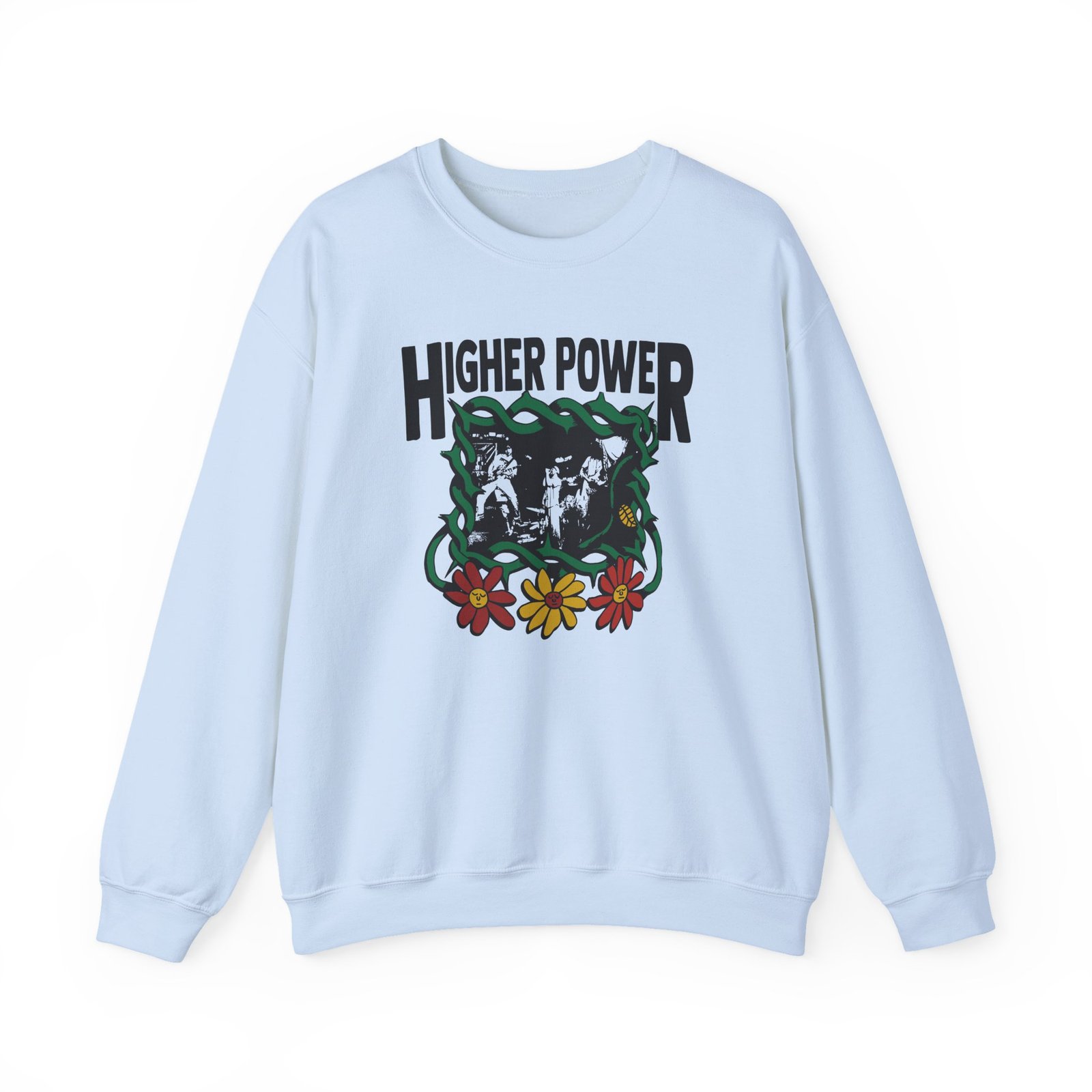 Higher Power Flowers Unisex Heavy Blend™ Crewneck Sweatshirt