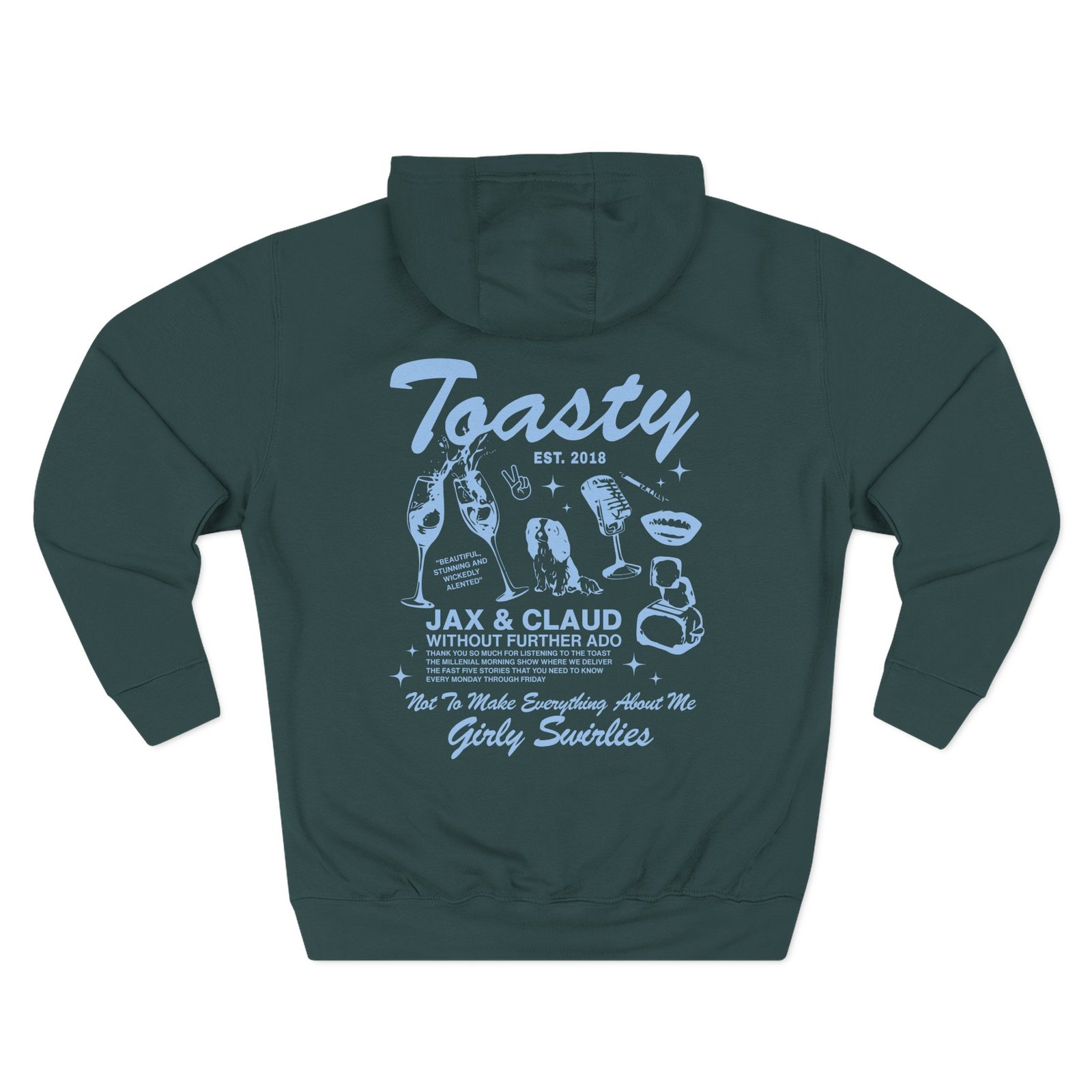 The Toast Toasty Boyfriend Three-Panel Fleece Hoodie