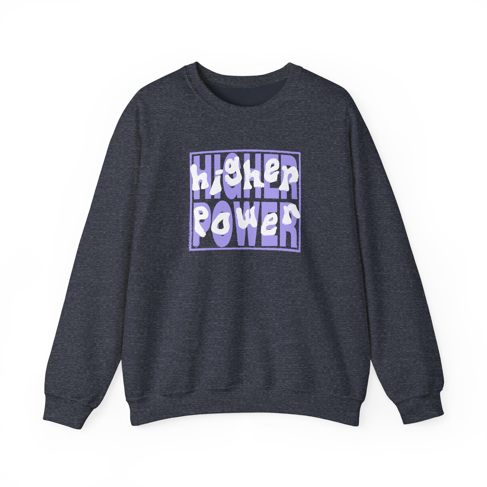 Higher Power Purple Logo Unisex Heavy Blend™ Crewneck Sweatshirt