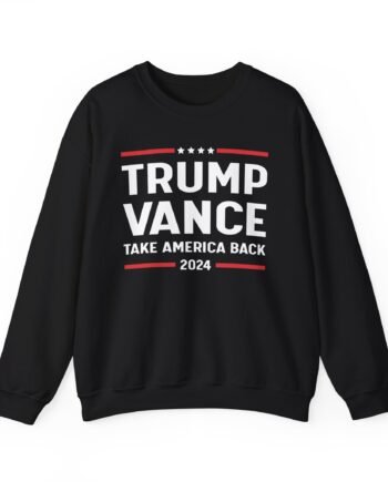 Support Trump Vance 2024 With This Take America Back Unisex Heavy Blend™ Crewneck Sweatshirt