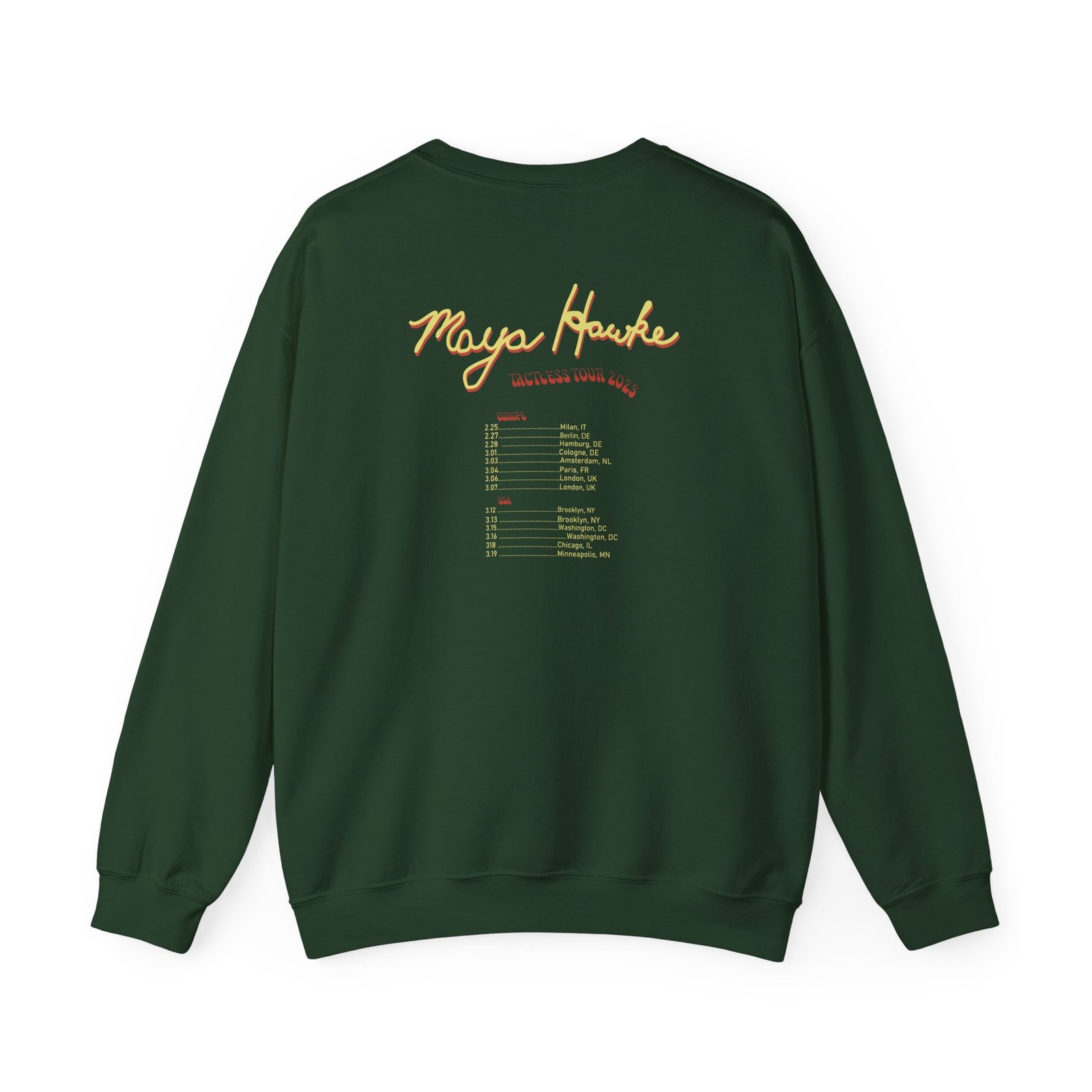 Maya Hawke Spring 2023 Tactless Tour Unisex Heavy Blend™ Crewneck Sweatshirt