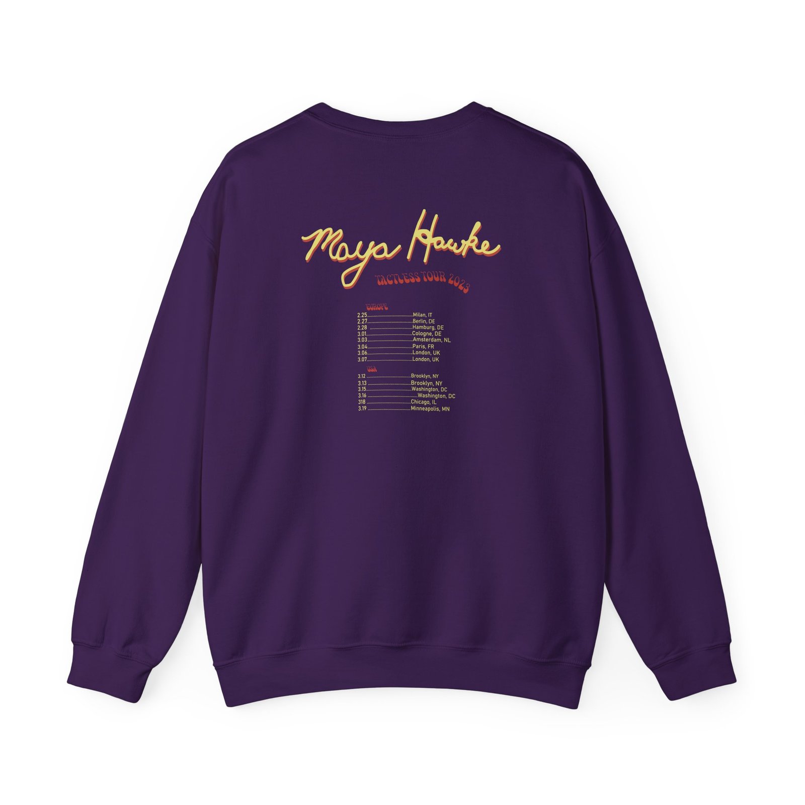 Maya Hawke Spring 2023 Tactless Tour Unisex Heavy Blend™ Crewneck Sweatshirt