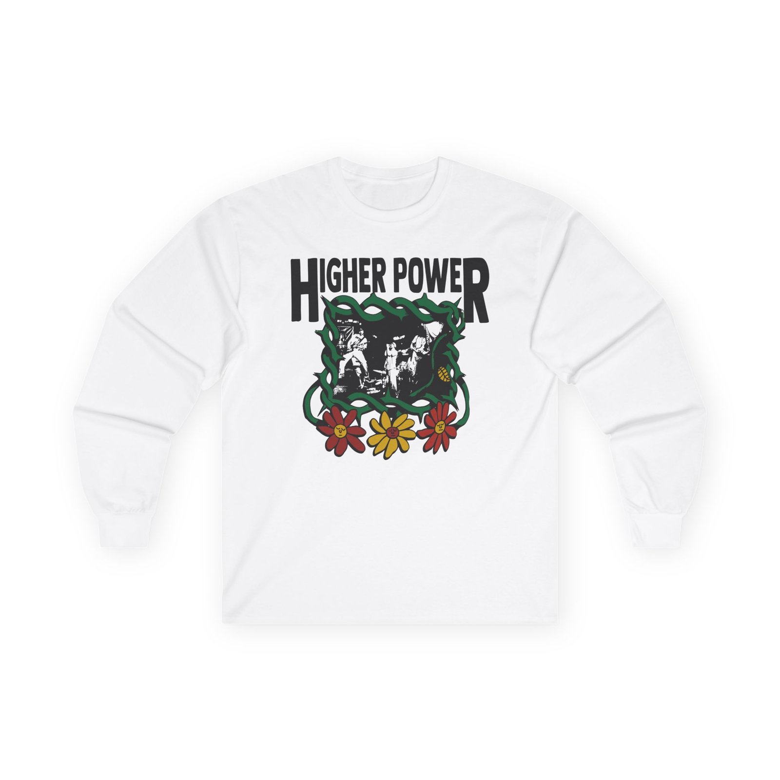 Higher Power Flowers Unisex Ultra Cotton Long Sleeve Tee