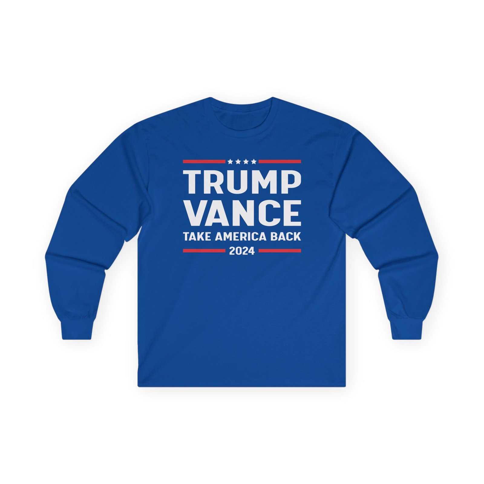 Support Trump Vance 2024 With This Take America Back Unisex Ultra Cotton Long Sleeve Tee