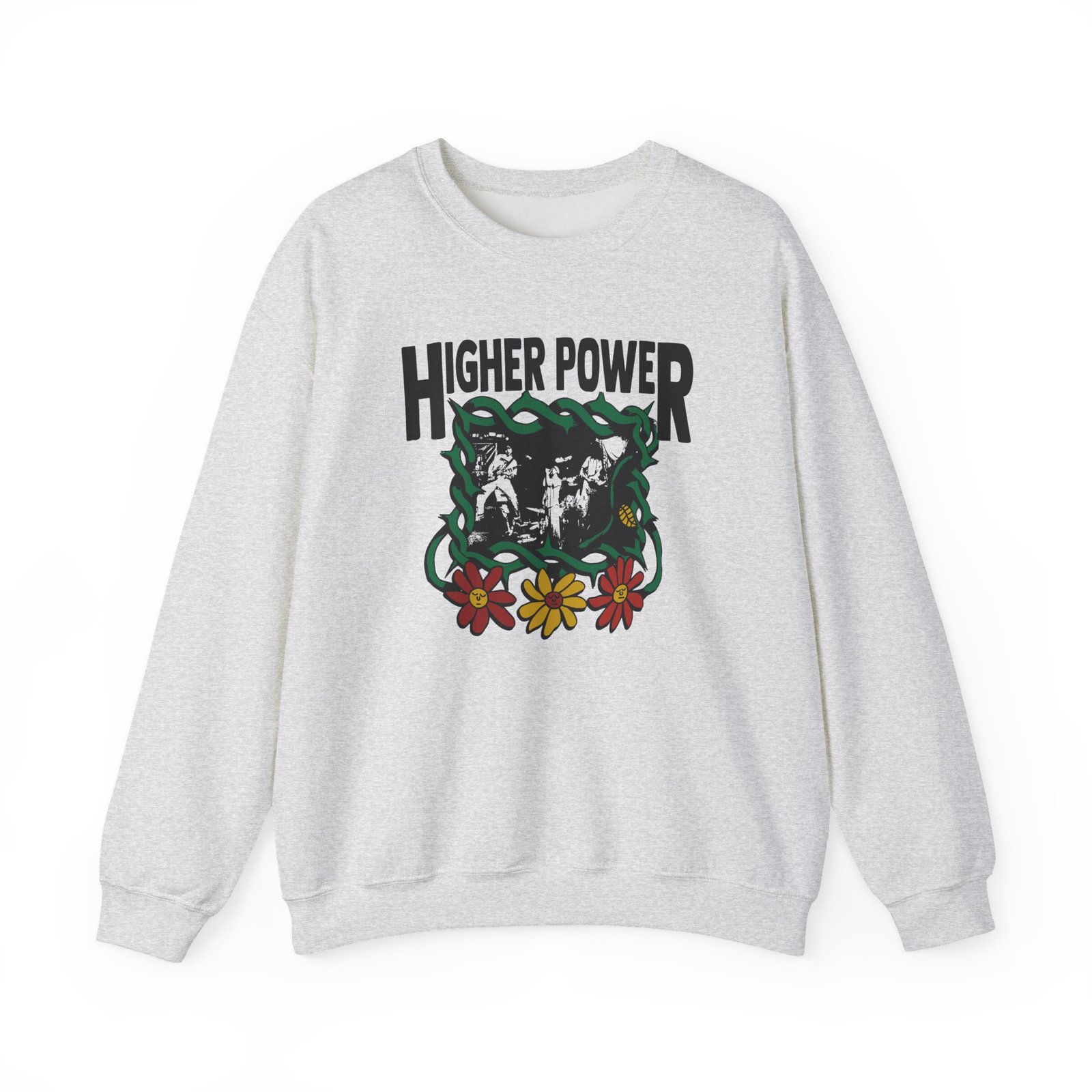 Higher Power Flowers Unisex Heavy Blend™ Crewneck Sweatshirt