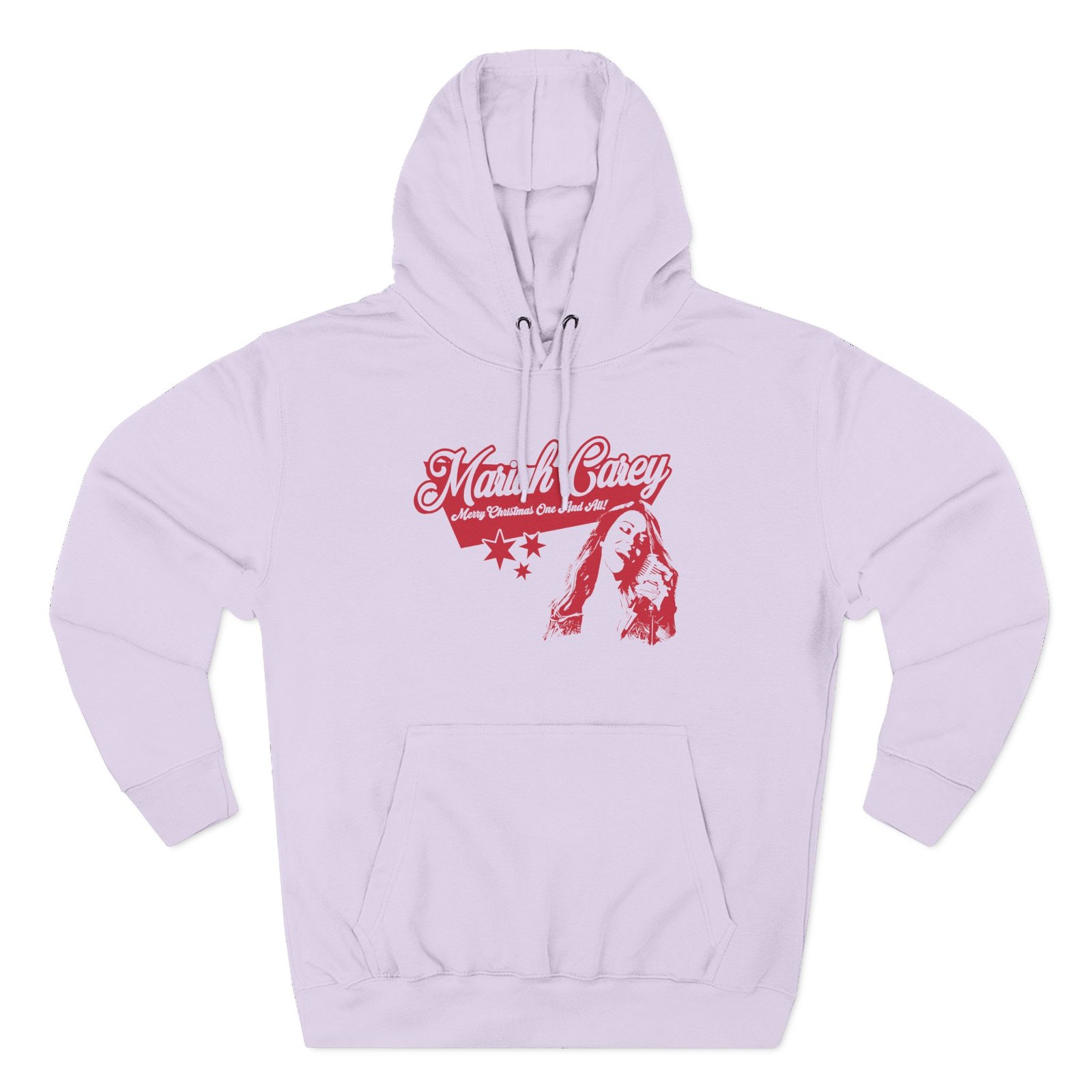 Mariah Carey Christmass Three-Panel Fleece Hoodie