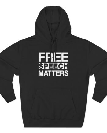 Louder With Crowder Free Speech Matters Three-Panel Fleece Hoodie