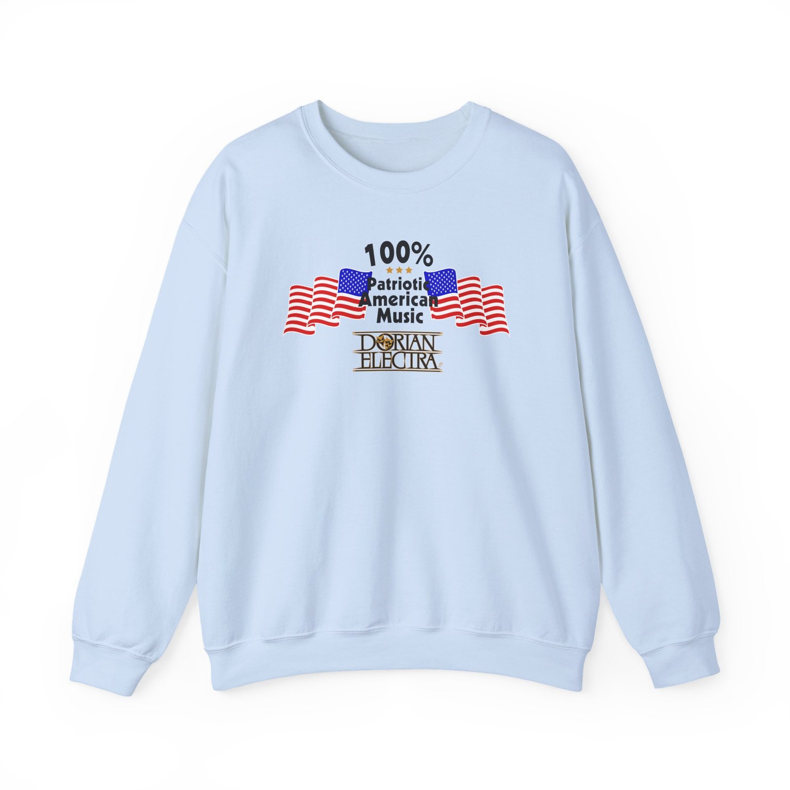 Dorian Electra Patriotic American Music Unisex Heavy Blend™ Crewneck Sweatshirt