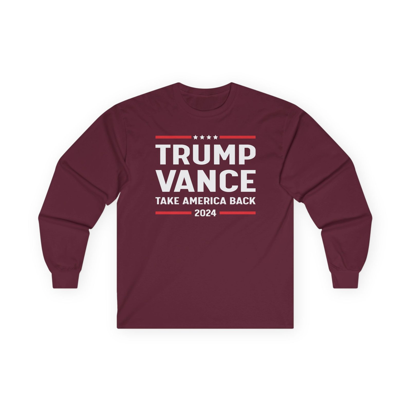 Support Trump Vance 2024 With This Take America Back Unisex Ultra Cotton Long Sleeve Tee
